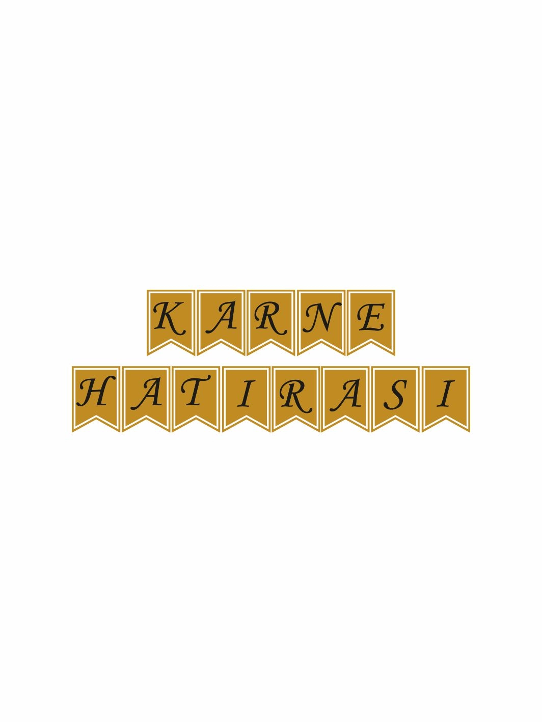 Karne Hatırası Flama Banner Okul Sonu Parti Süslemesi