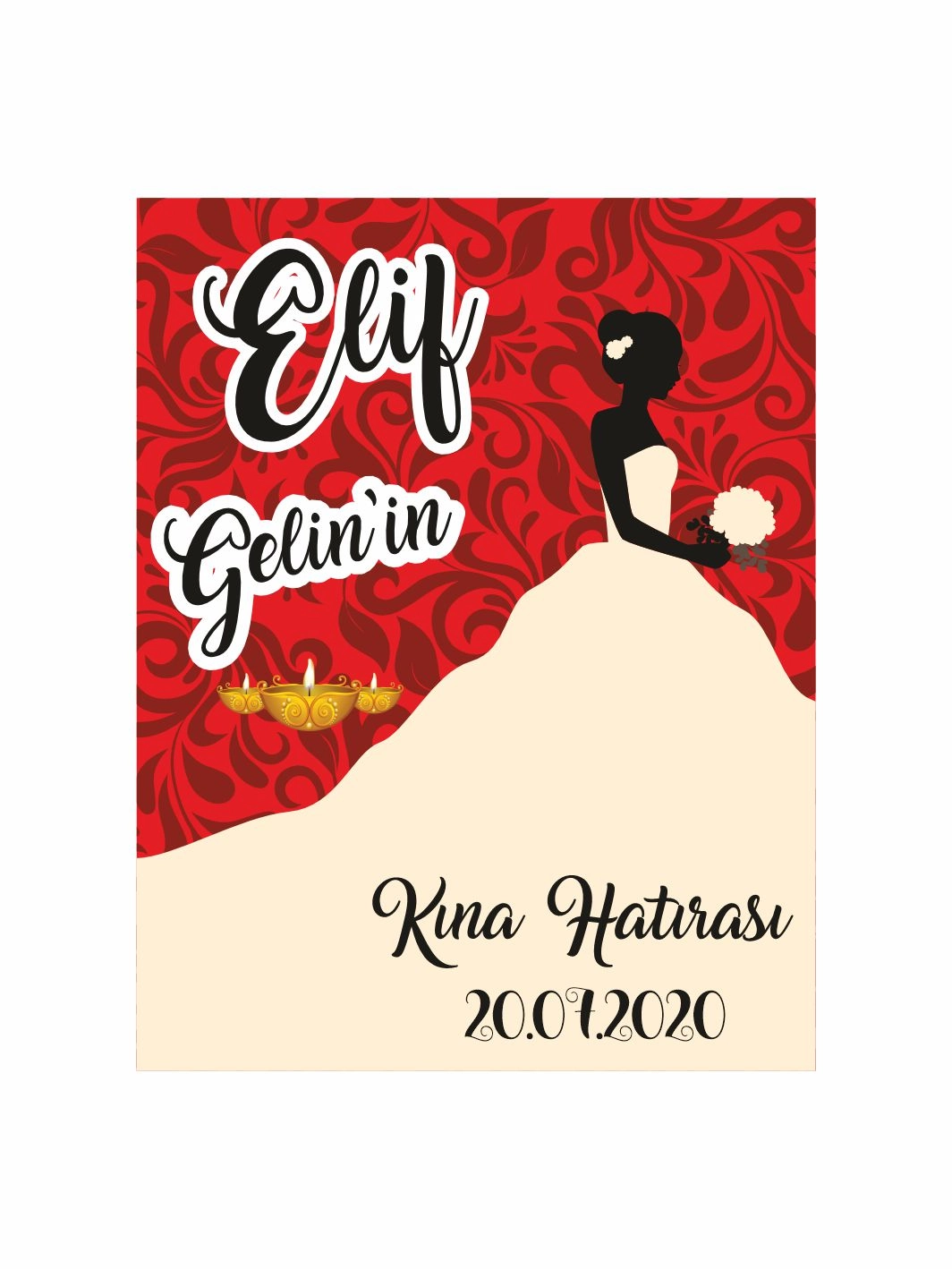 Kına Gecesi Hediyelik Magnet Gelin Konsept