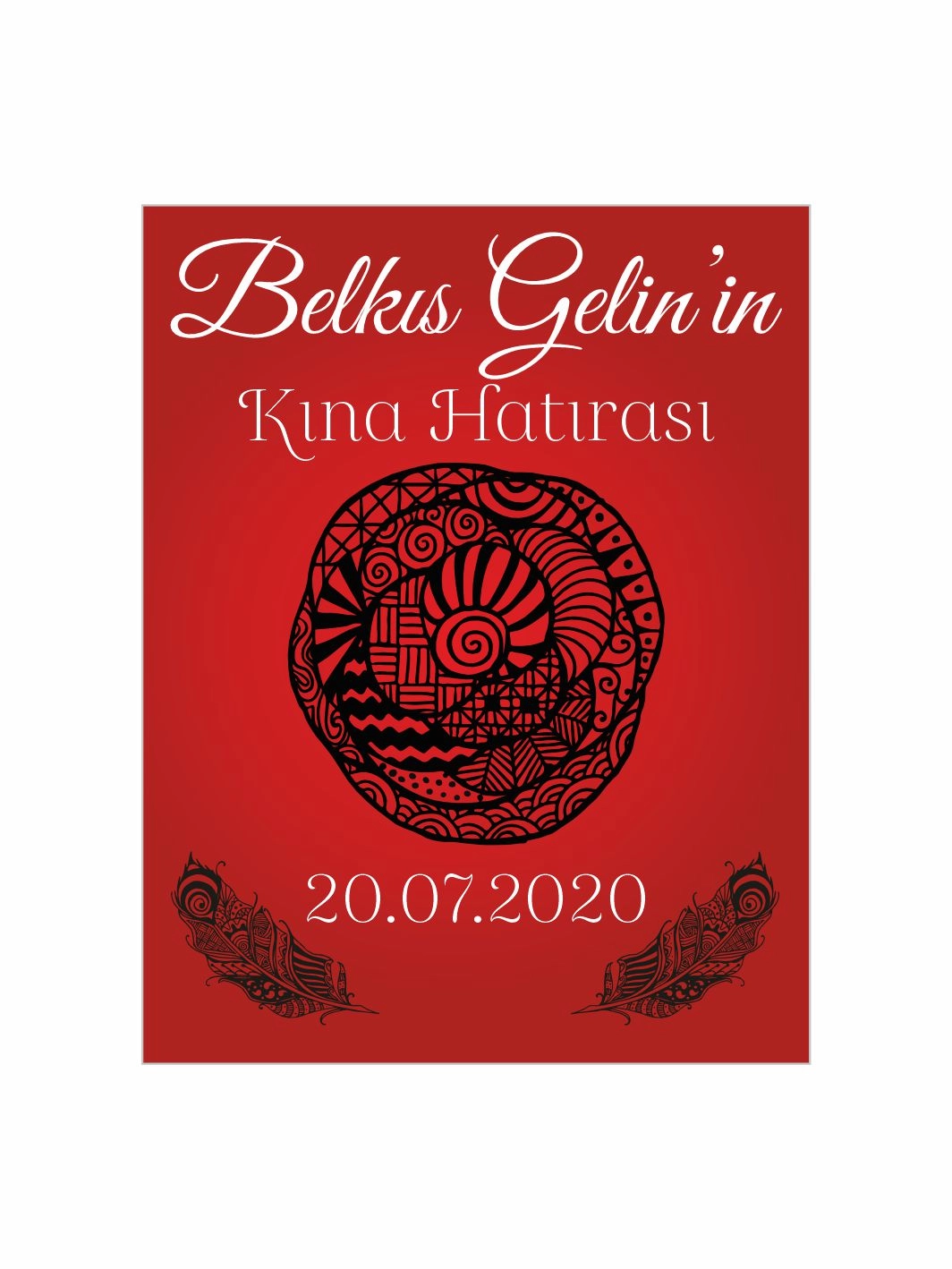 Kına Hatırası Magnet Mandala İzi Konsept