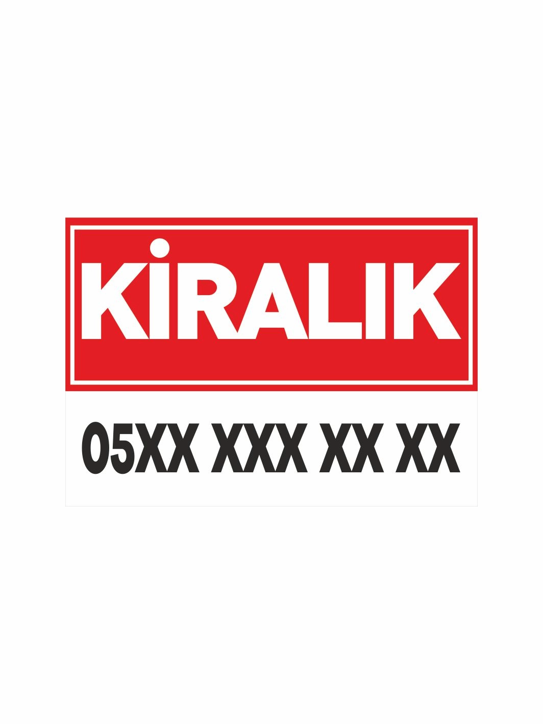 Kiralık Afişi Branda Vinil Baskı