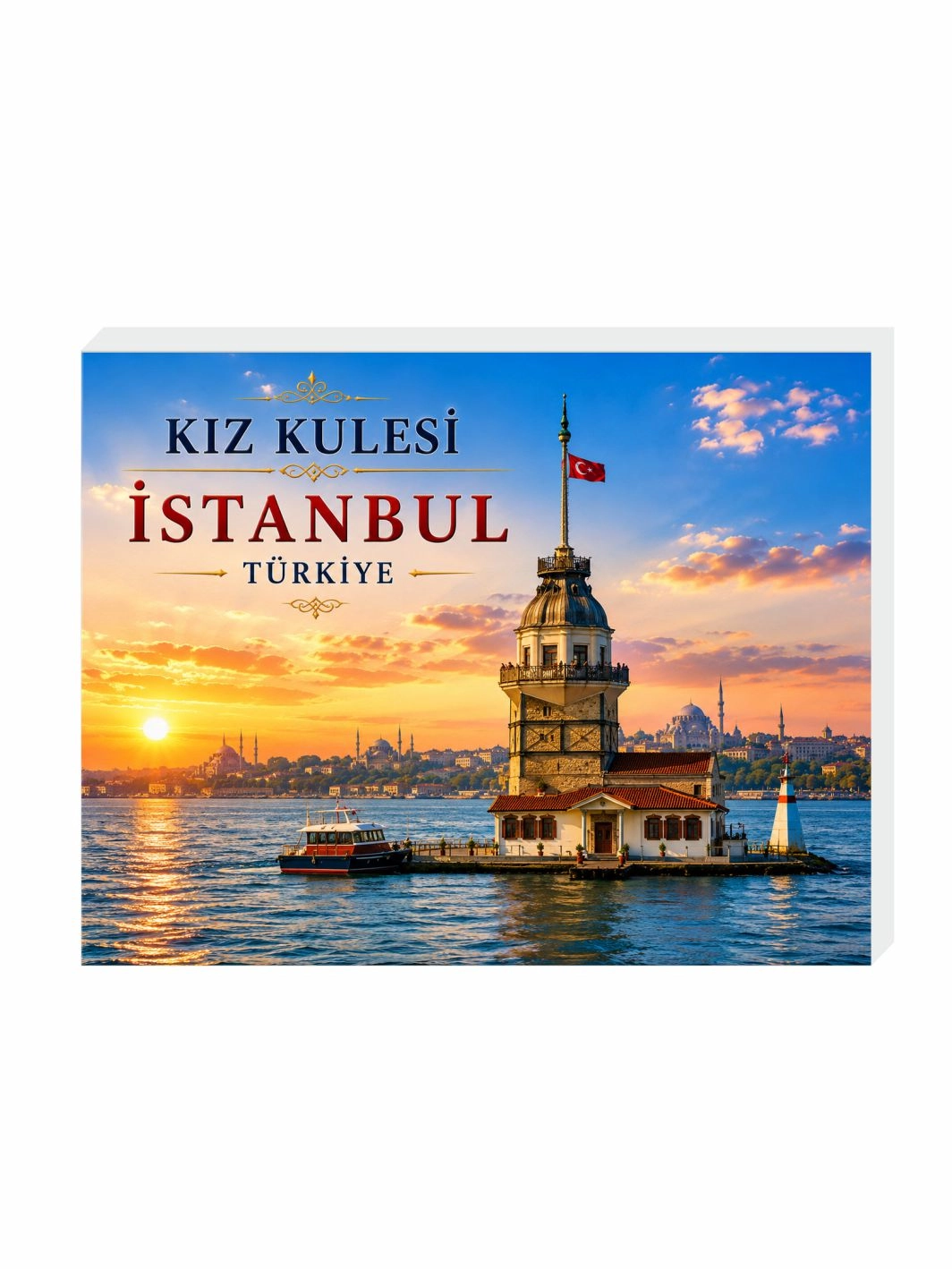 Kız Kulesi İstanbul Buzdolabı Magneti – 9x7 cm Hatıra Magneti