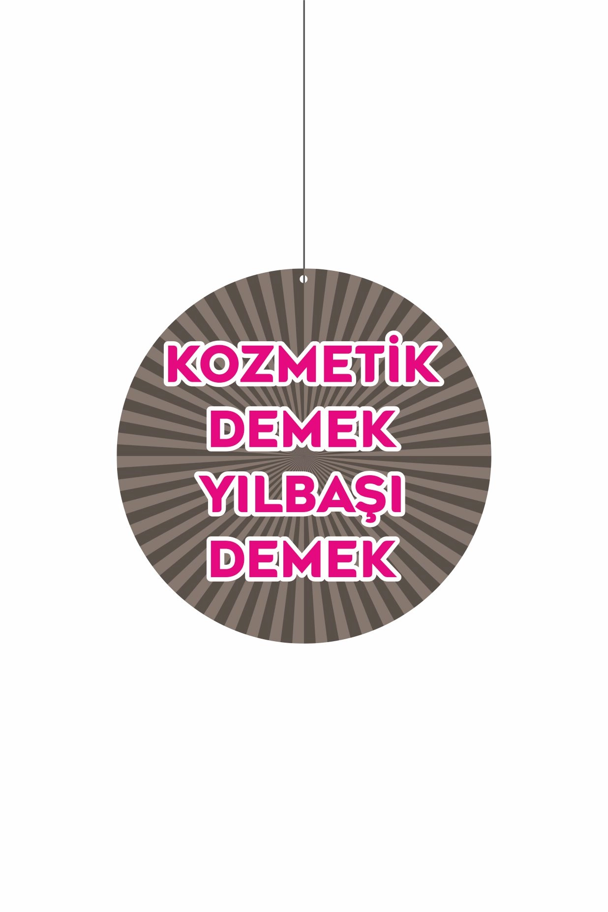 Kozmetik Demek Yılbaşı Demek Mağaza Dönkartı – Yılbaşı Kampanya Tavan Askılı Reyon Afişi