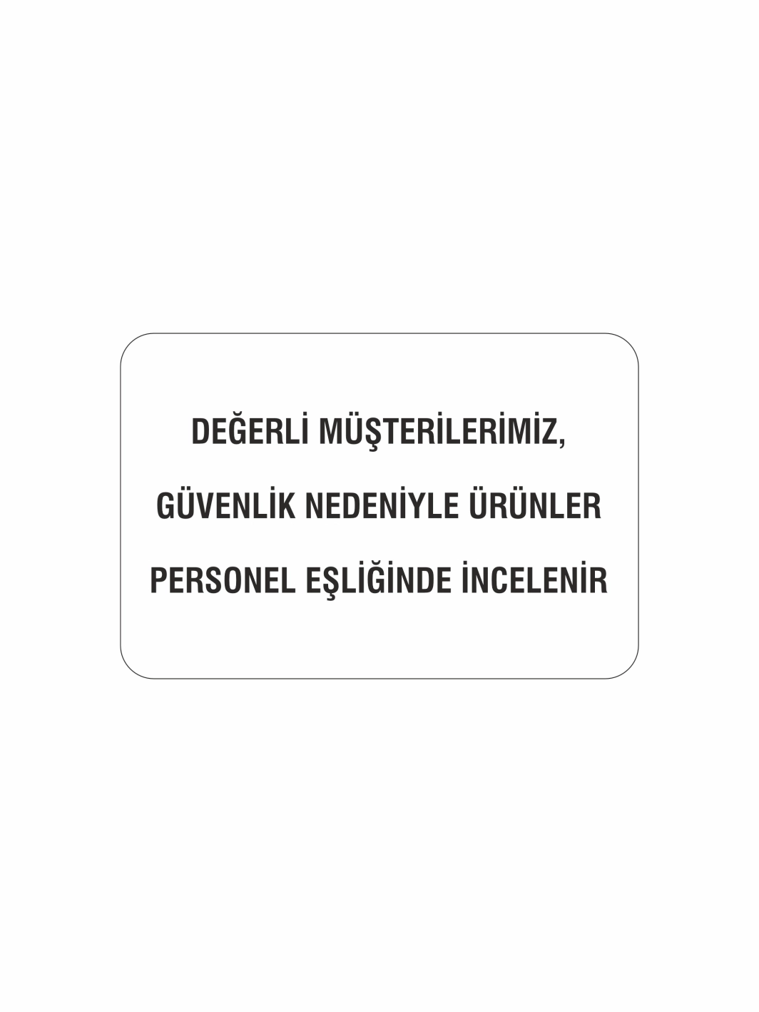 Kuyumcu Tezgahı Güvenlik Şeffaf Folyo Sticker Etiket 