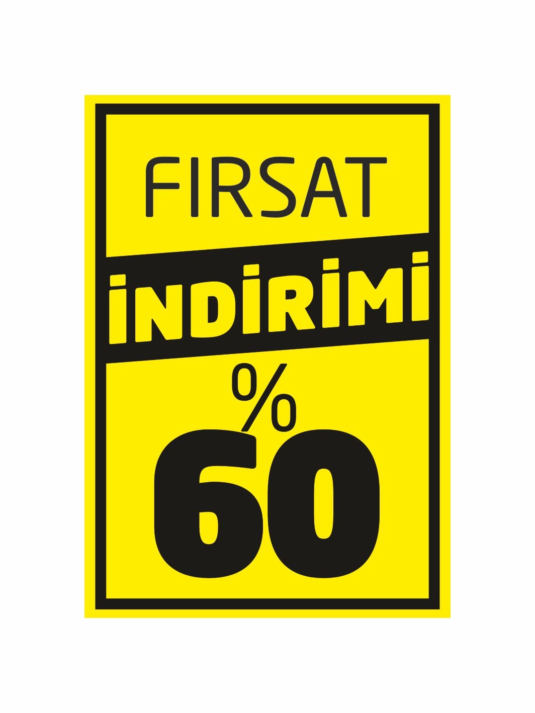 Mağaza Ayaklı Karşılama Panosu Fırsat İndirimi %60 Yazılı