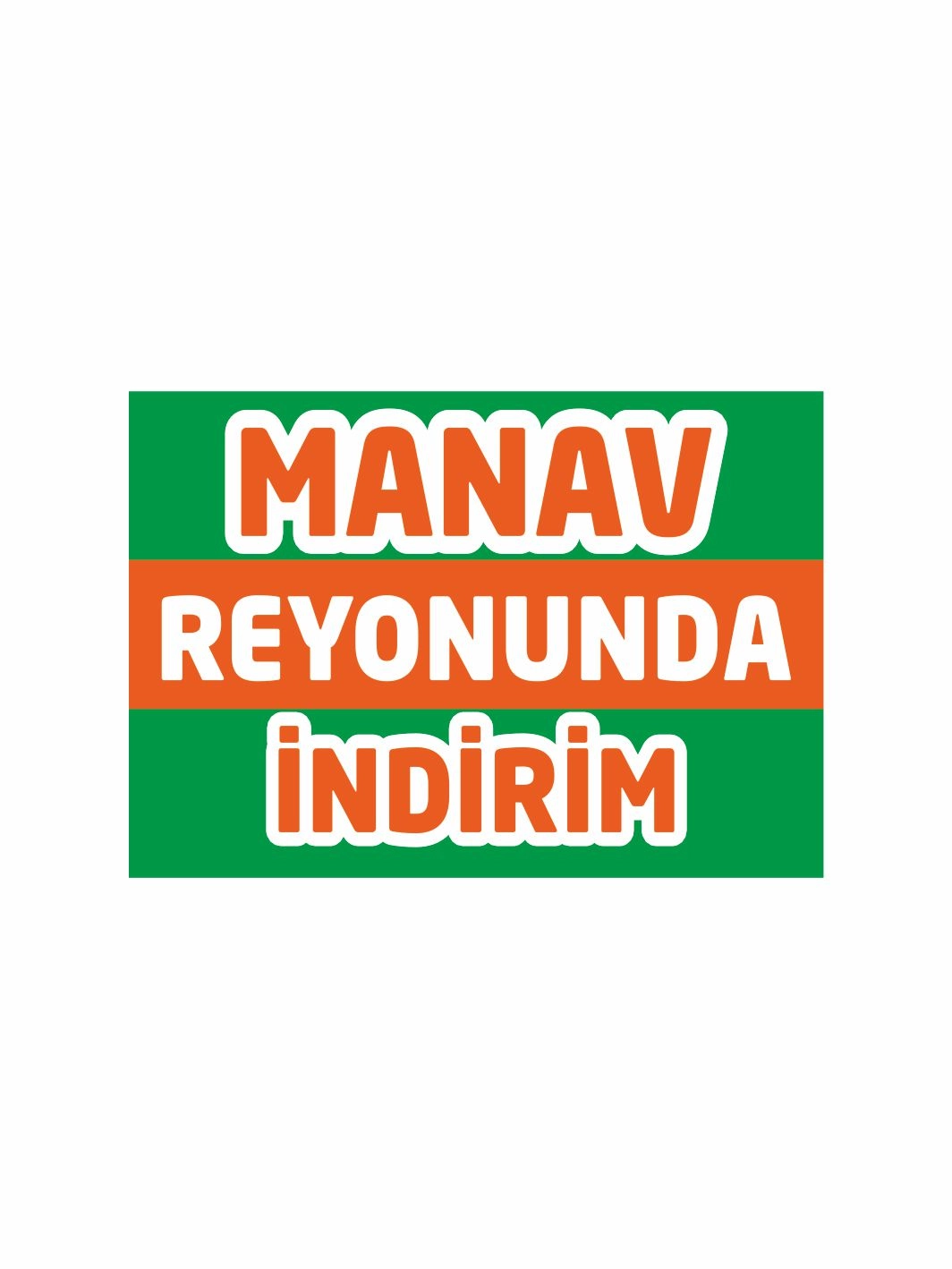 Manav Reyonunda İndirim Mağaza Branda Vinil Baskısı