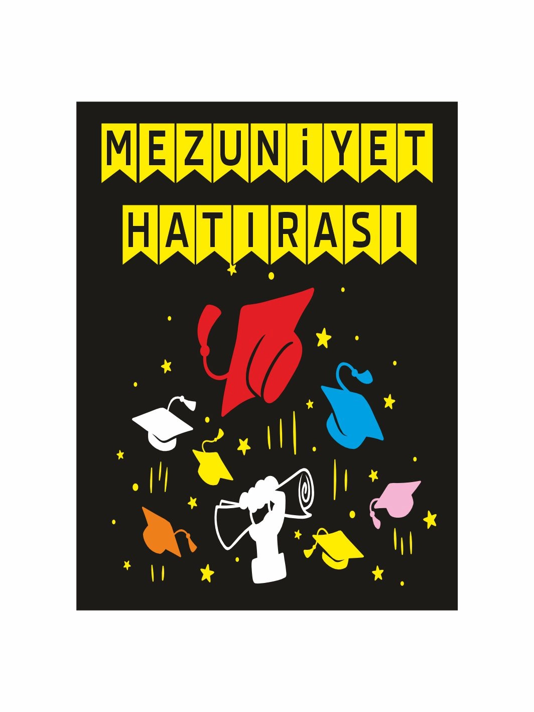 Mezuniyet Partisi Arka Fon Renkli Kepler Tema