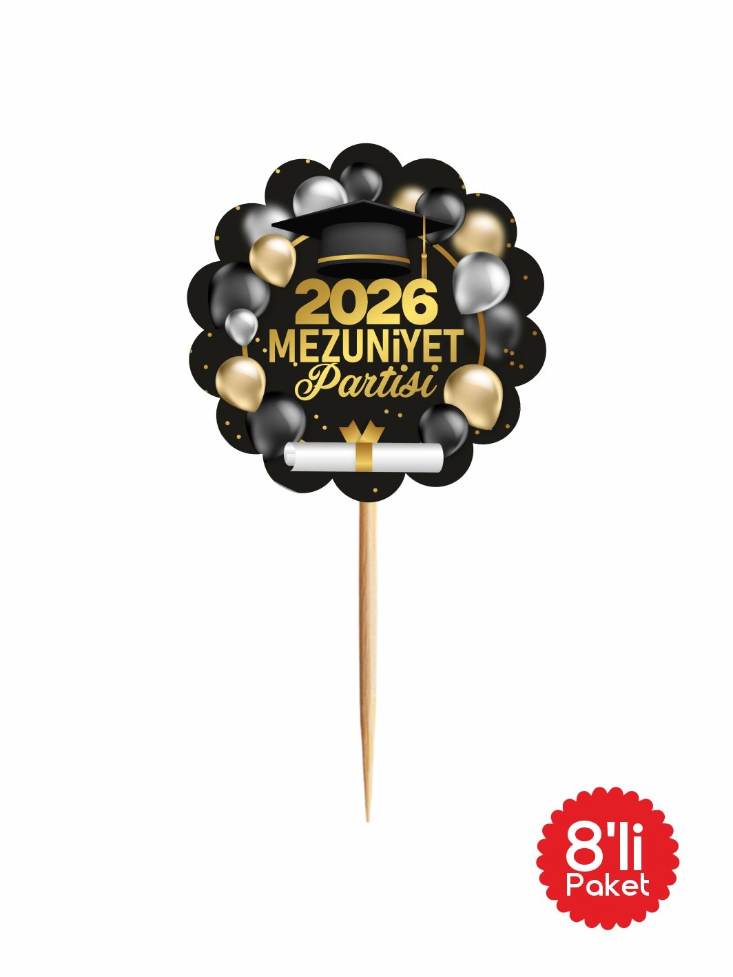 Mezuniyet Partisi İkramlık Kürdanı