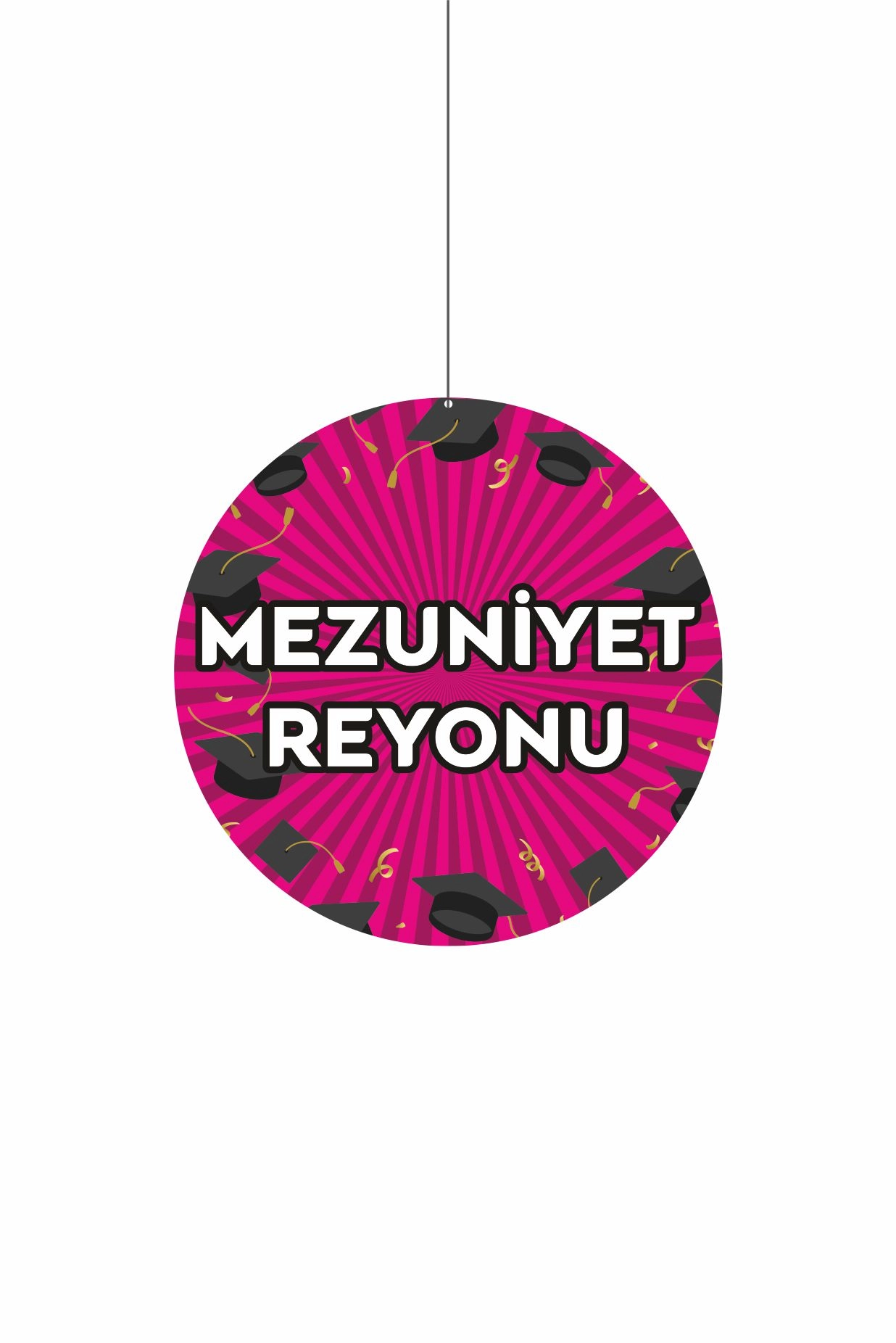 Mezuniyet Reyonu Mağaza Dönkartı – Tavan Askılı Mezuniyet Sezonu Afişi