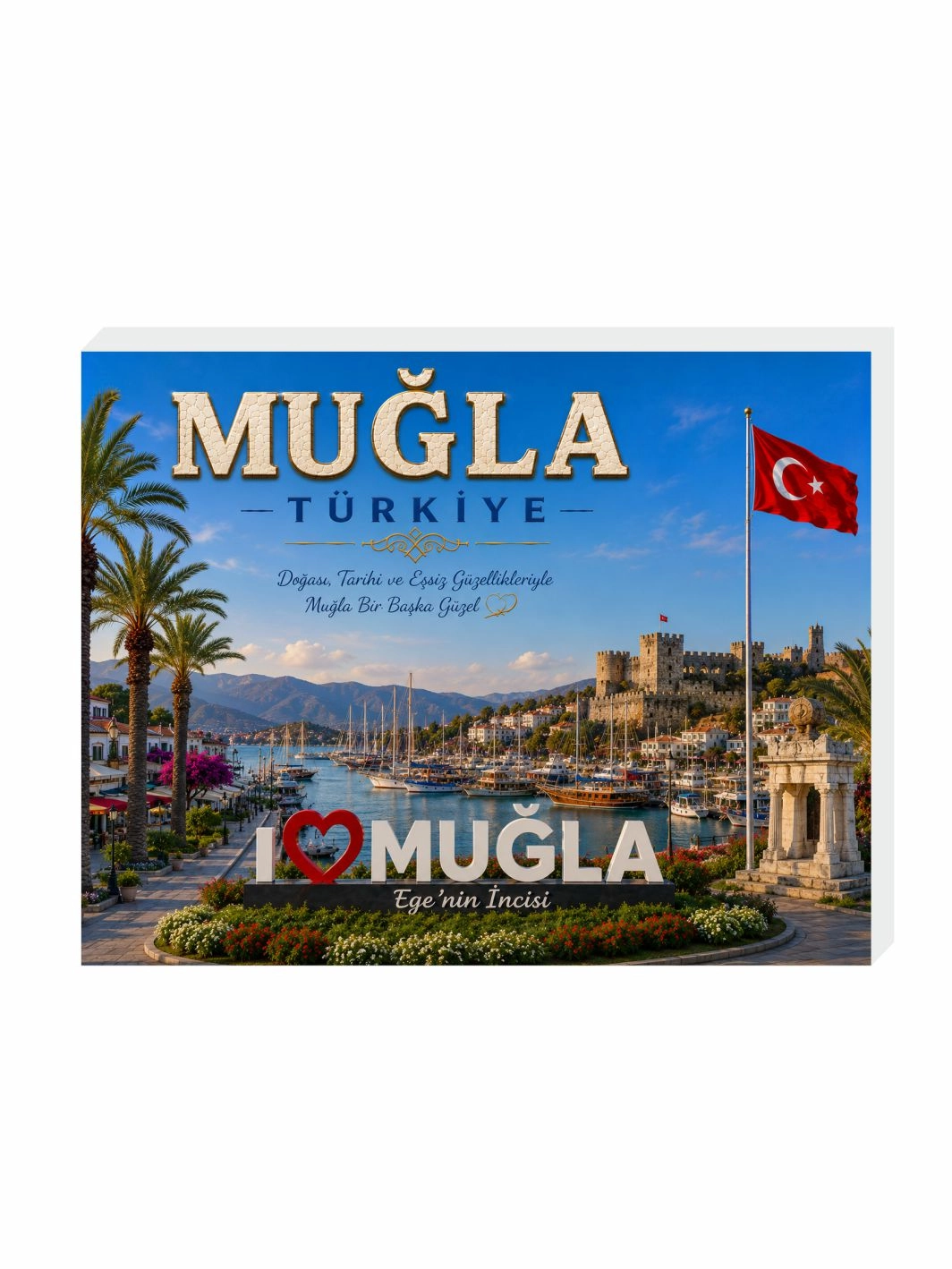Muğla Buzdolabı Süsü Magnet | Şehre Özel Hediyelik Magnet Modelleri