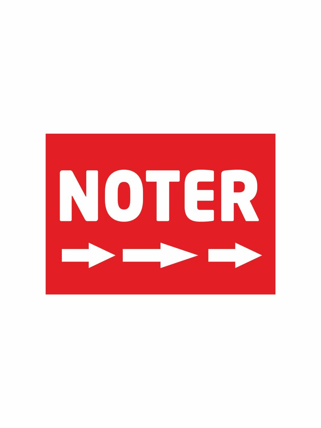 Noter Yazılı Branda Vinil Afişi