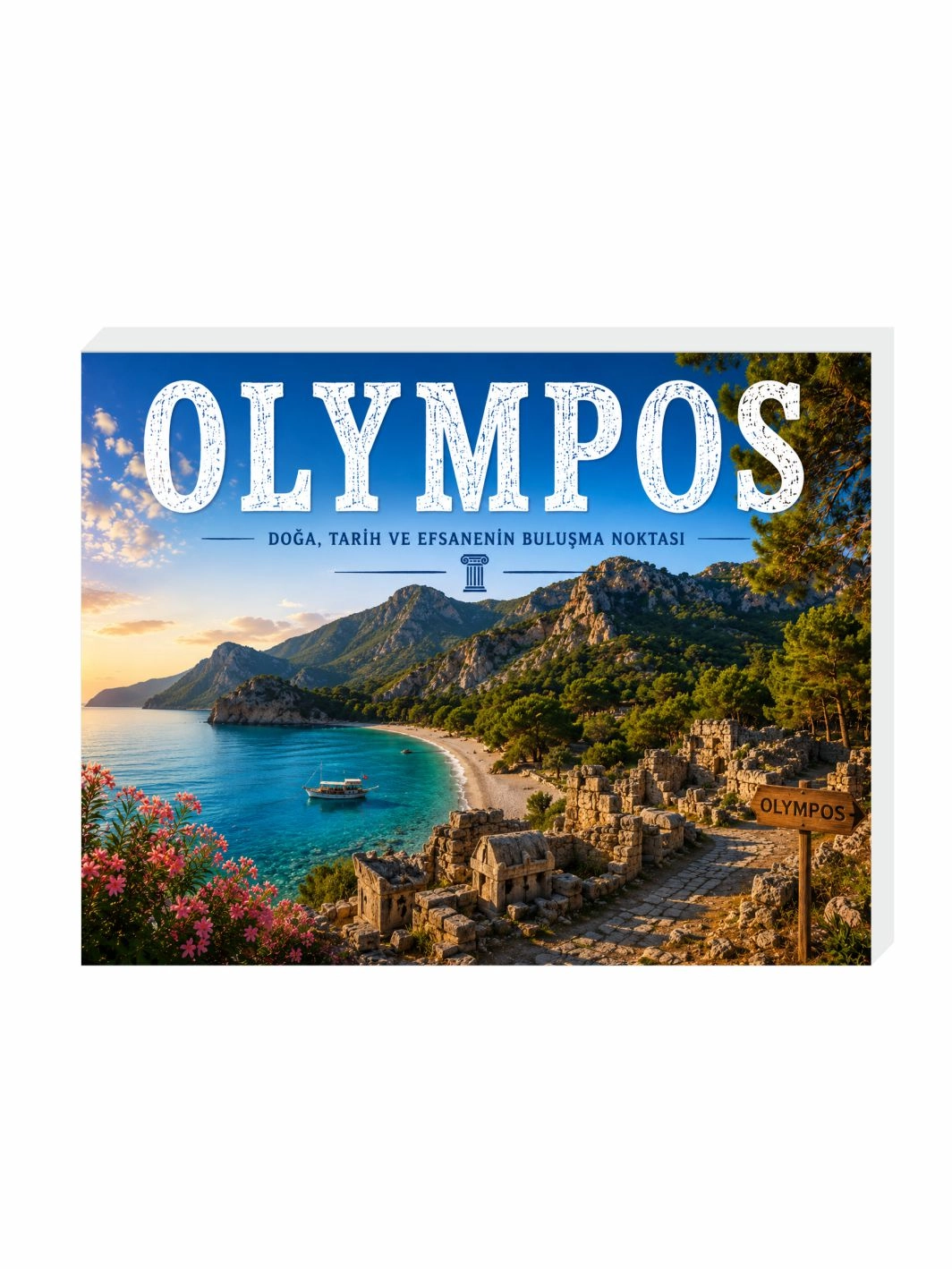 Olympos Magnet Buzdolabı Süsü | Dekoratif Antalya Hatırası Magnet