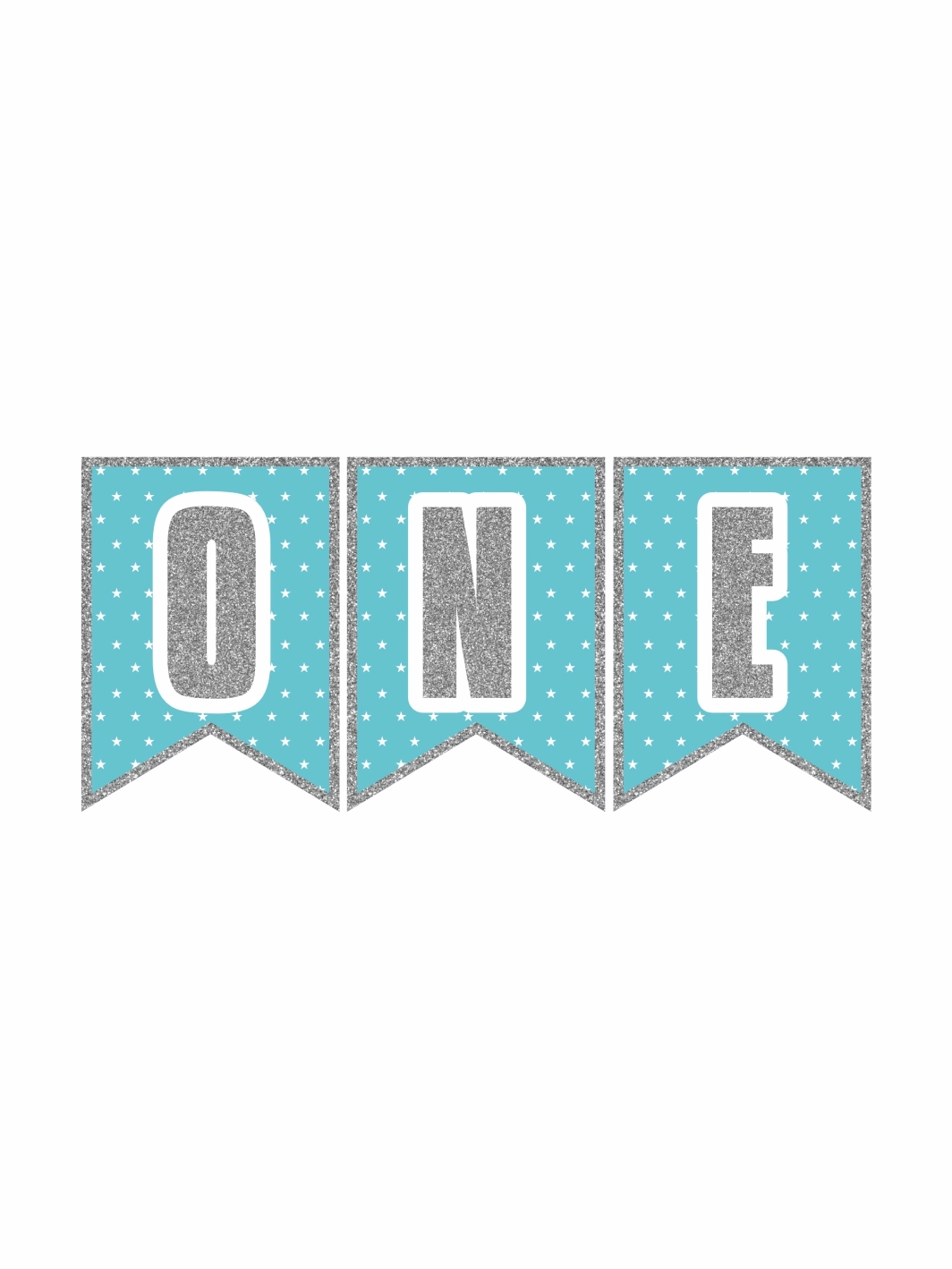 One Flama Banner Mavi Gümüş Sim Renk