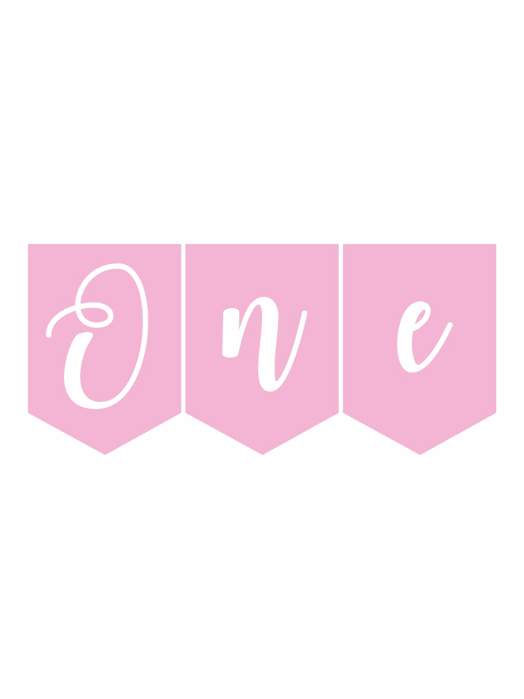 One Flama Banner Pembe Beyaz Renk Tema