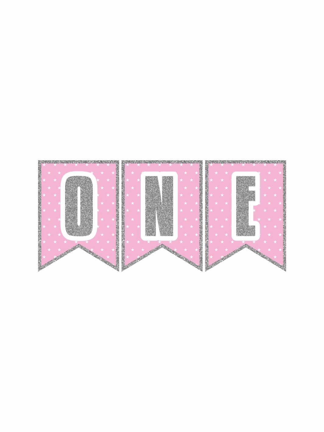 One Flama Banner Pembe Gümüş Renk