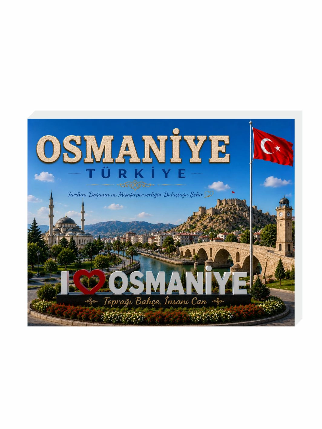 Osmaniye Buzdolabı Süsü Magnet | Şehre Özel Hediyelik Magnet Modelleri