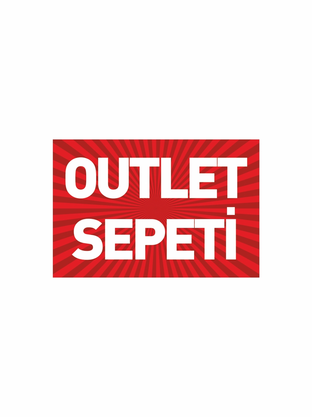 Outlet Sepeti Mağaza PVC Etiketi – Mandallı Etiket Tutucu Uyumlu Kampanya Kartı