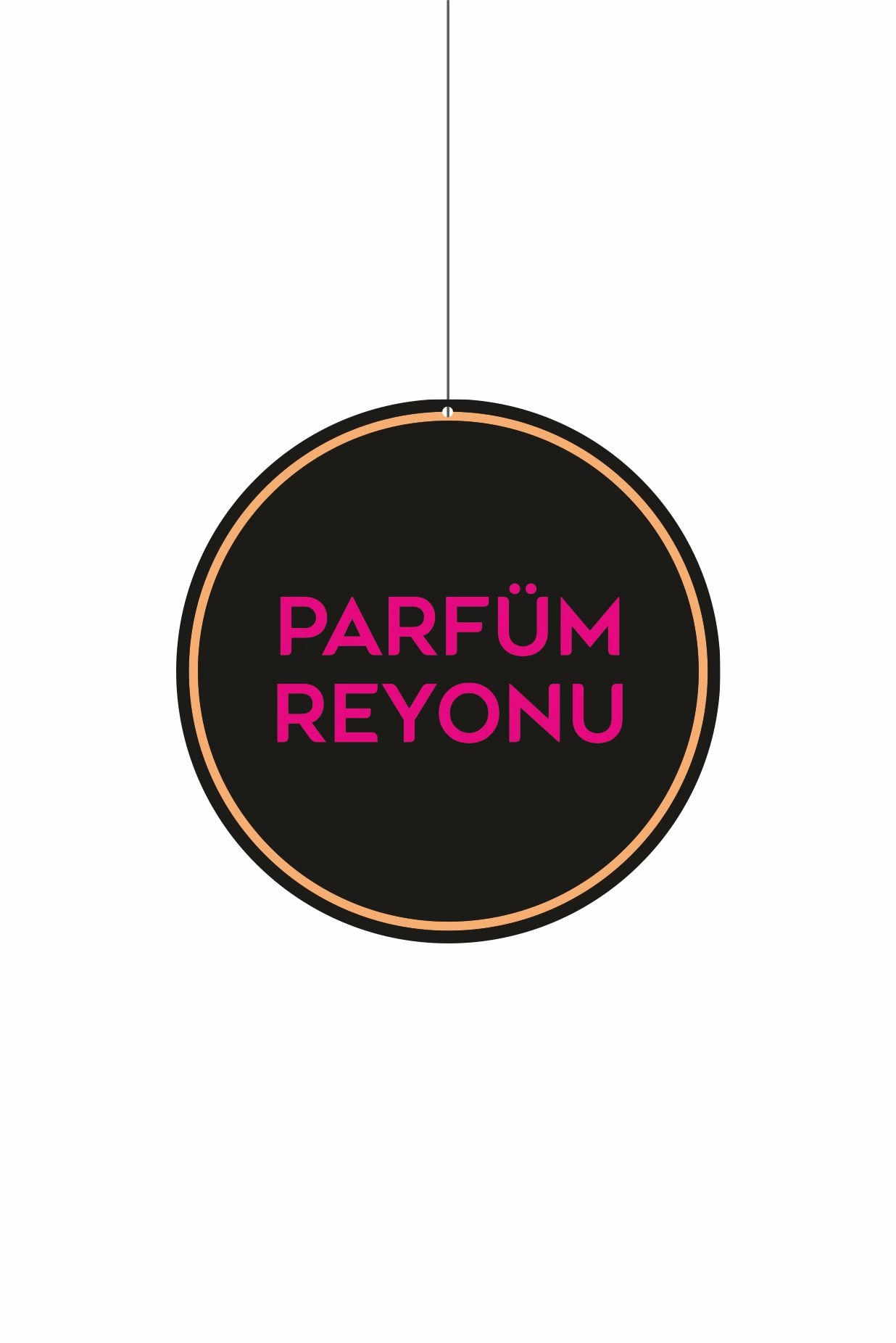 Parfüm Reyonu Mağaza Dönkartı 30x30 cm Askı Tabela