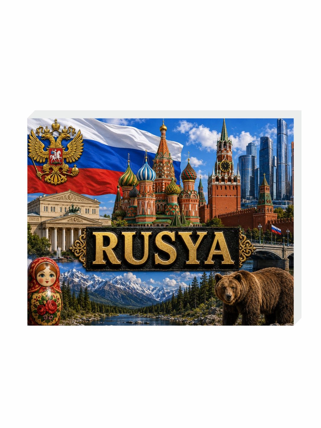 Rusya Buzdolabı Süsü Magnet | Ülke Temalı Hediyelik Magnet Modelleri