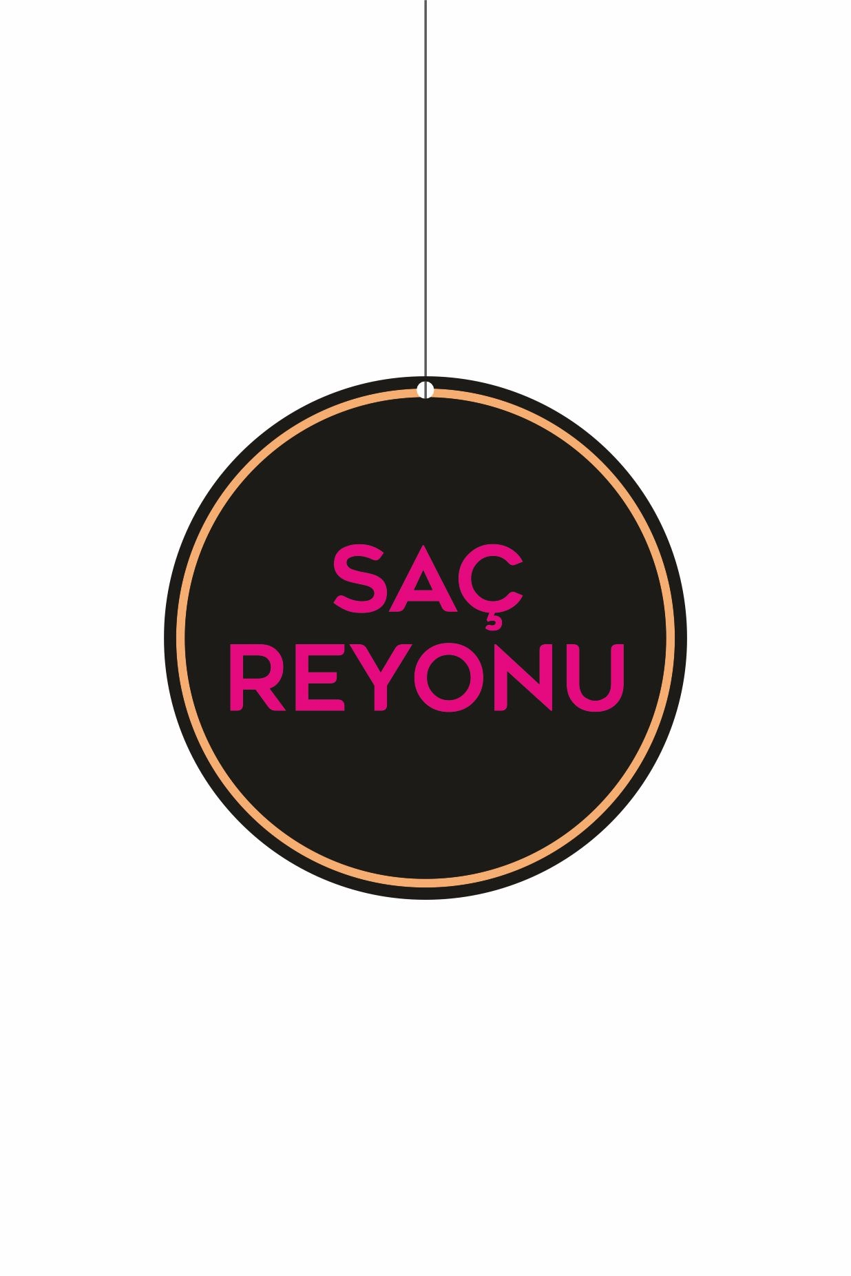 Saç Reyonu Mağaza Dönkartı 30x30 cm
