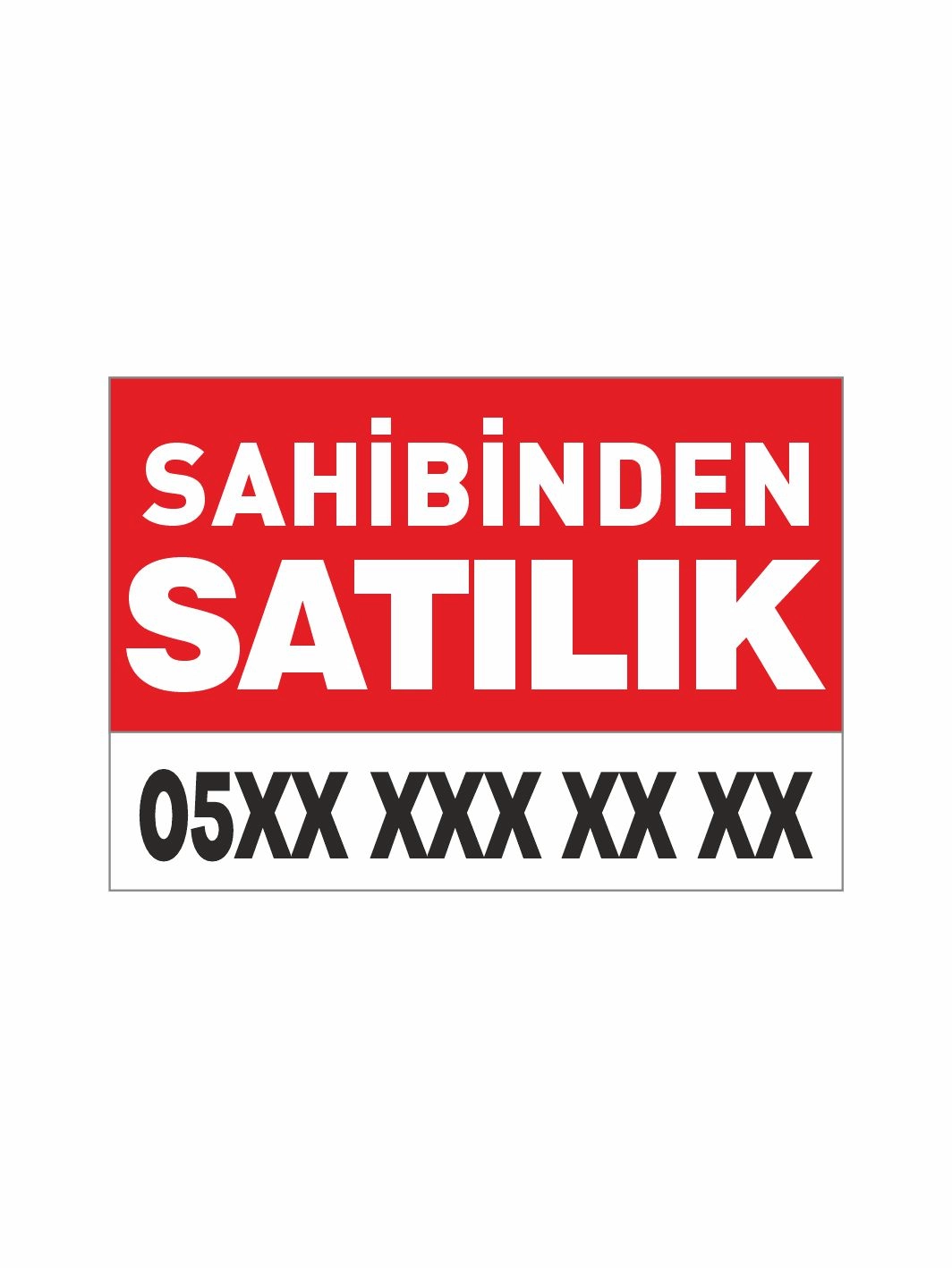 Sahibinden Satılık Afişi Branda Vinil Baskısı