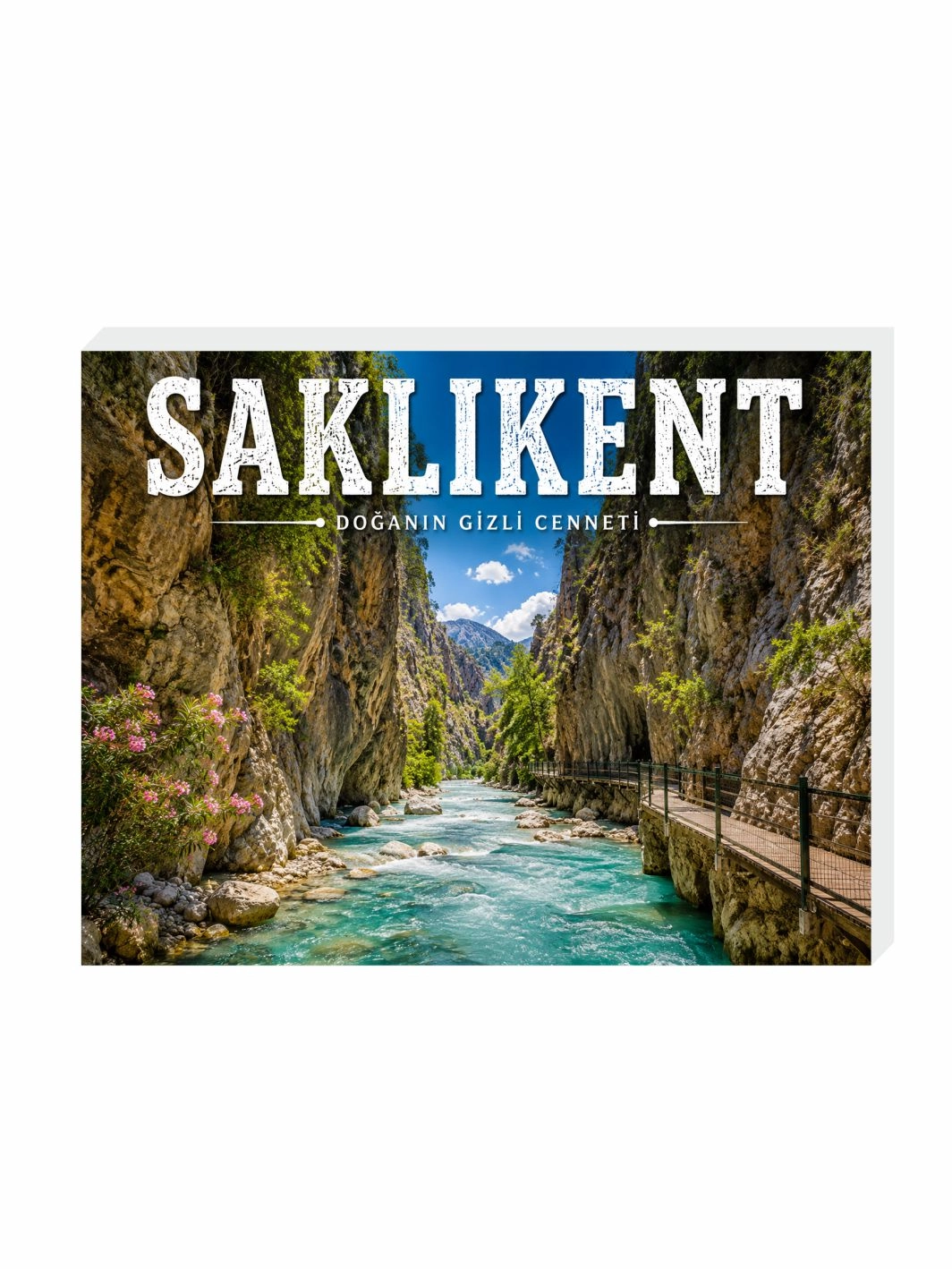 Saklıkent Magnet Buzdolabı Süsü | Dekoratif Doğa Hatırası Magnet