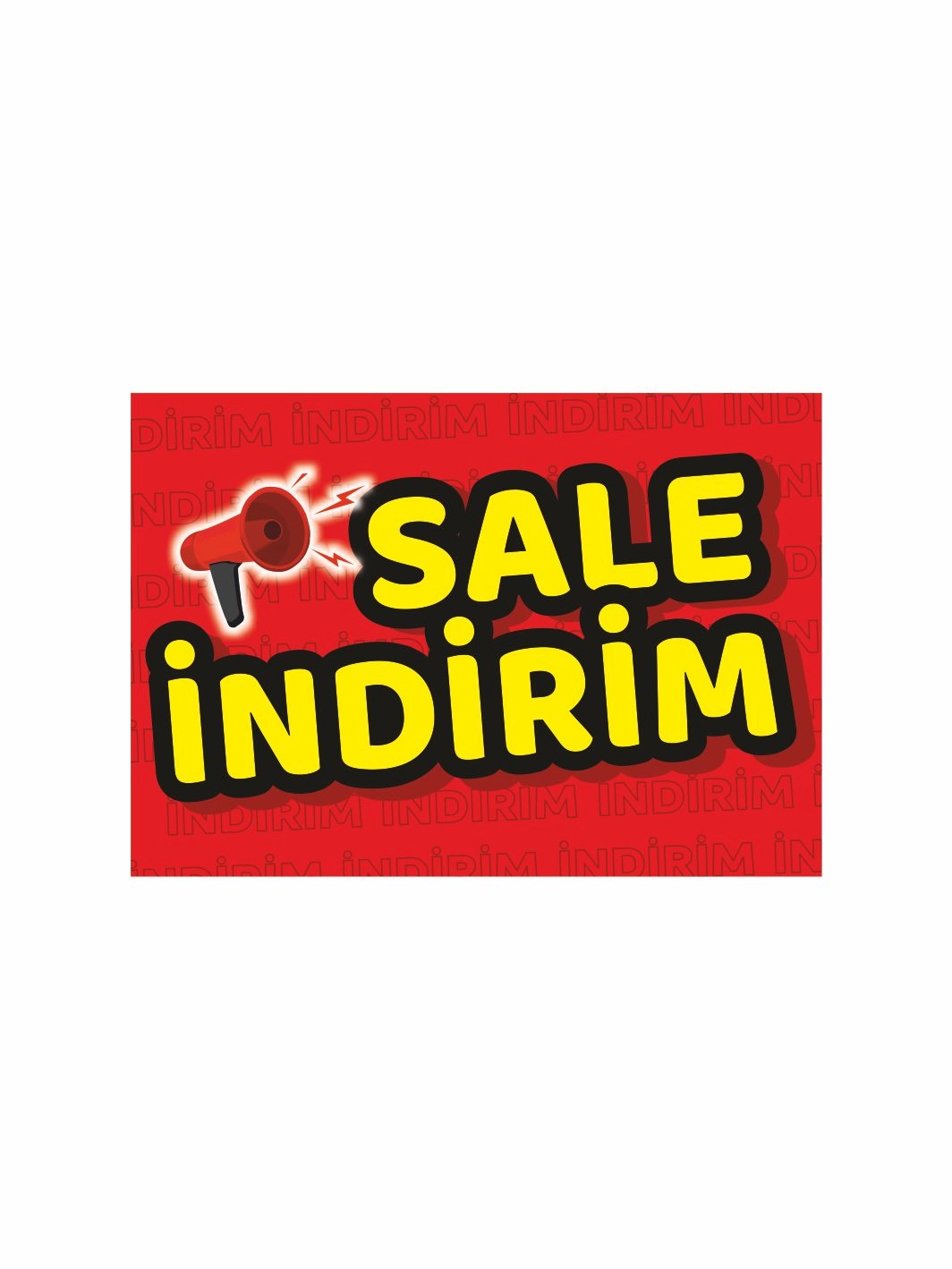 Sale İndirim Mağaza Dükkan Afişi Branda Vinil Baskısı