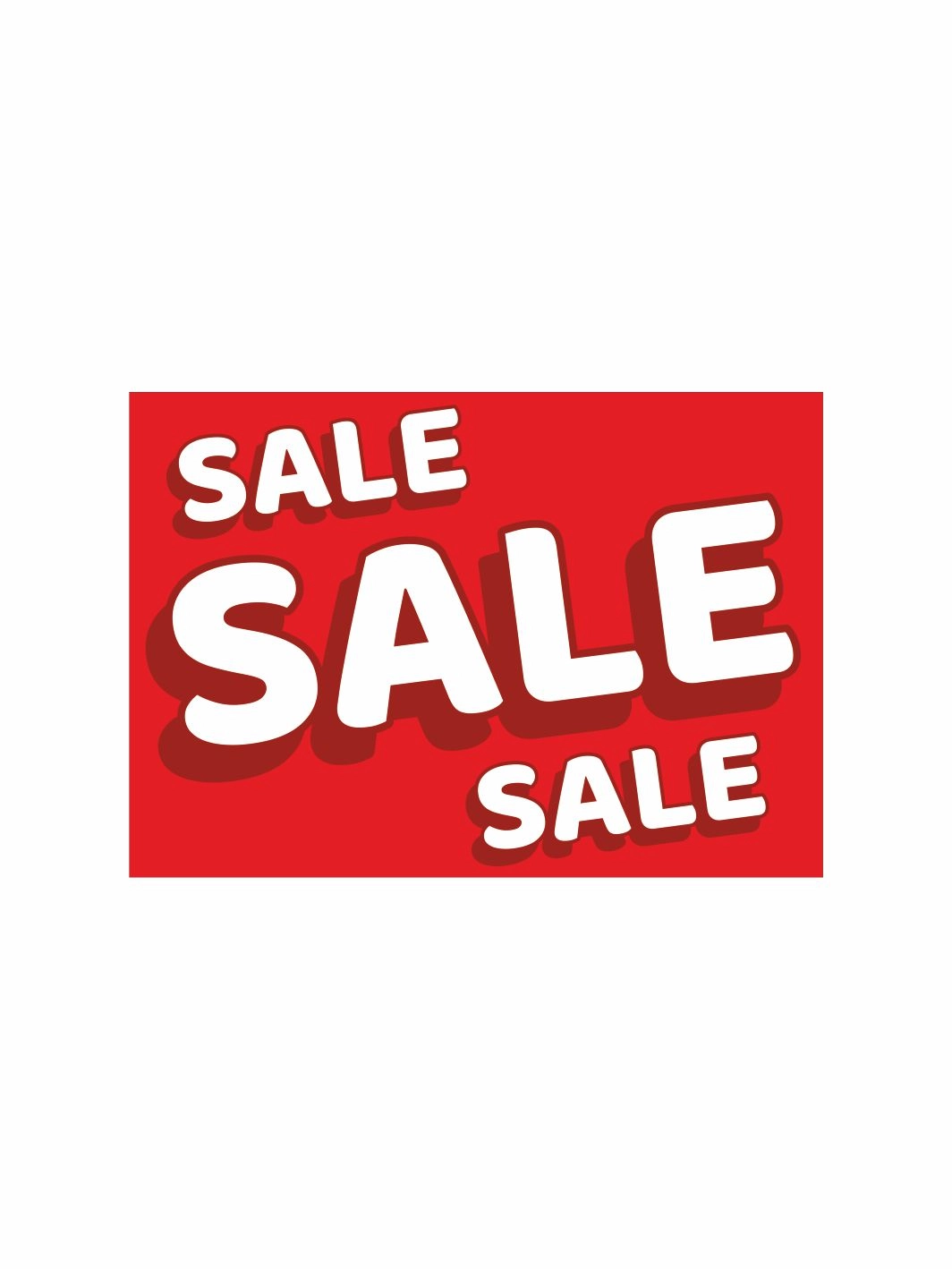 Sale Sale Sale Yazılı Mağaza Afişi Vinil Branda