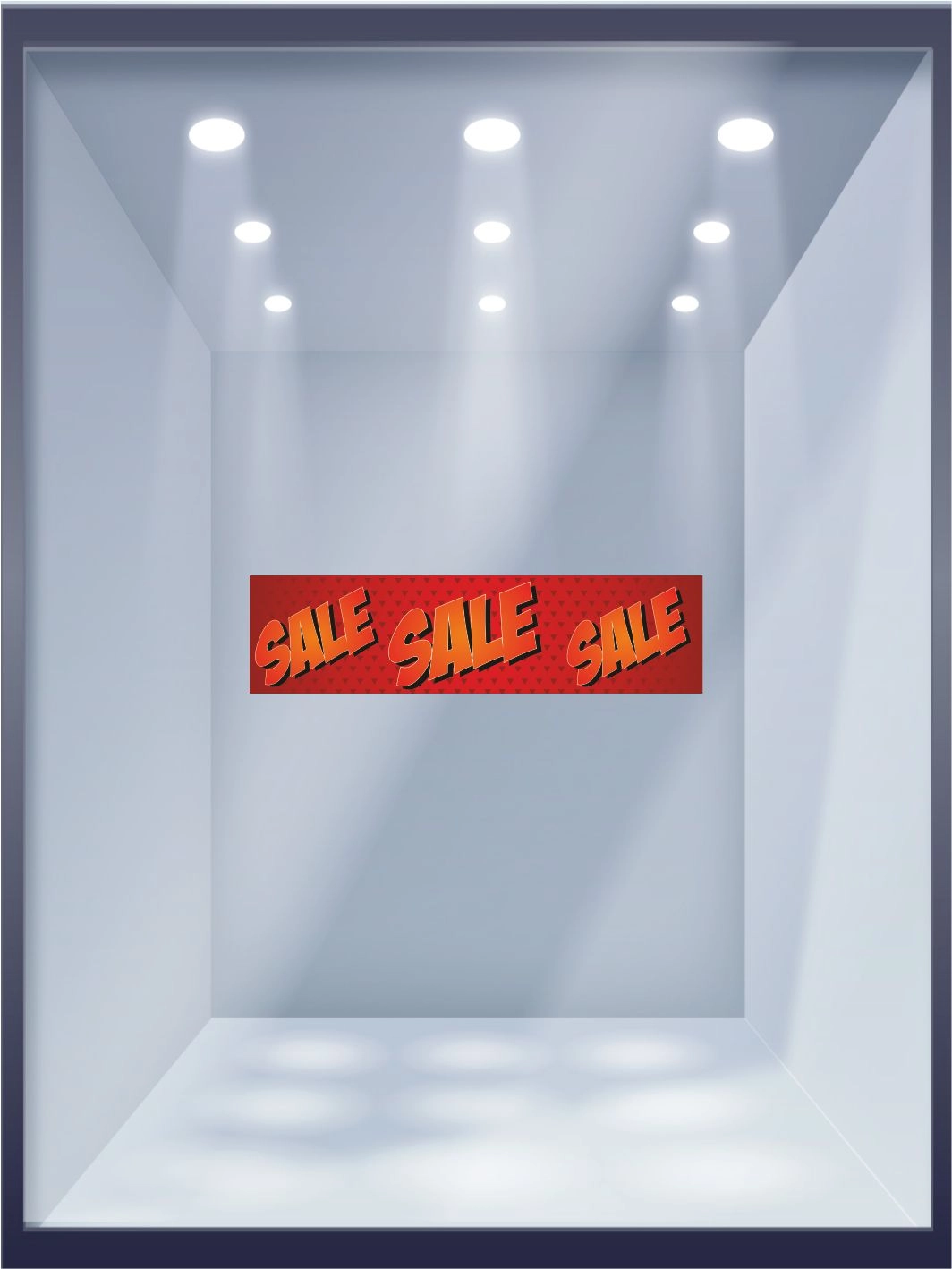 Sale Sale Sale Yazılı Mağaza Vitrin Folyo Baskısı Hazır Görsel