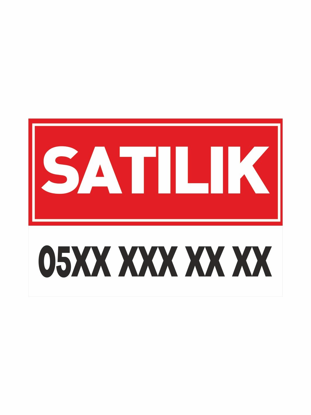 Satılık Afişi Branda Vinil Baskı