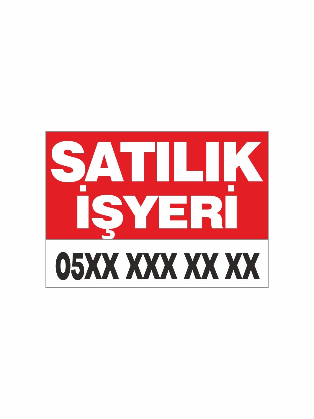 Satılık İşyeri Afişi Branda Vinil Baskı
