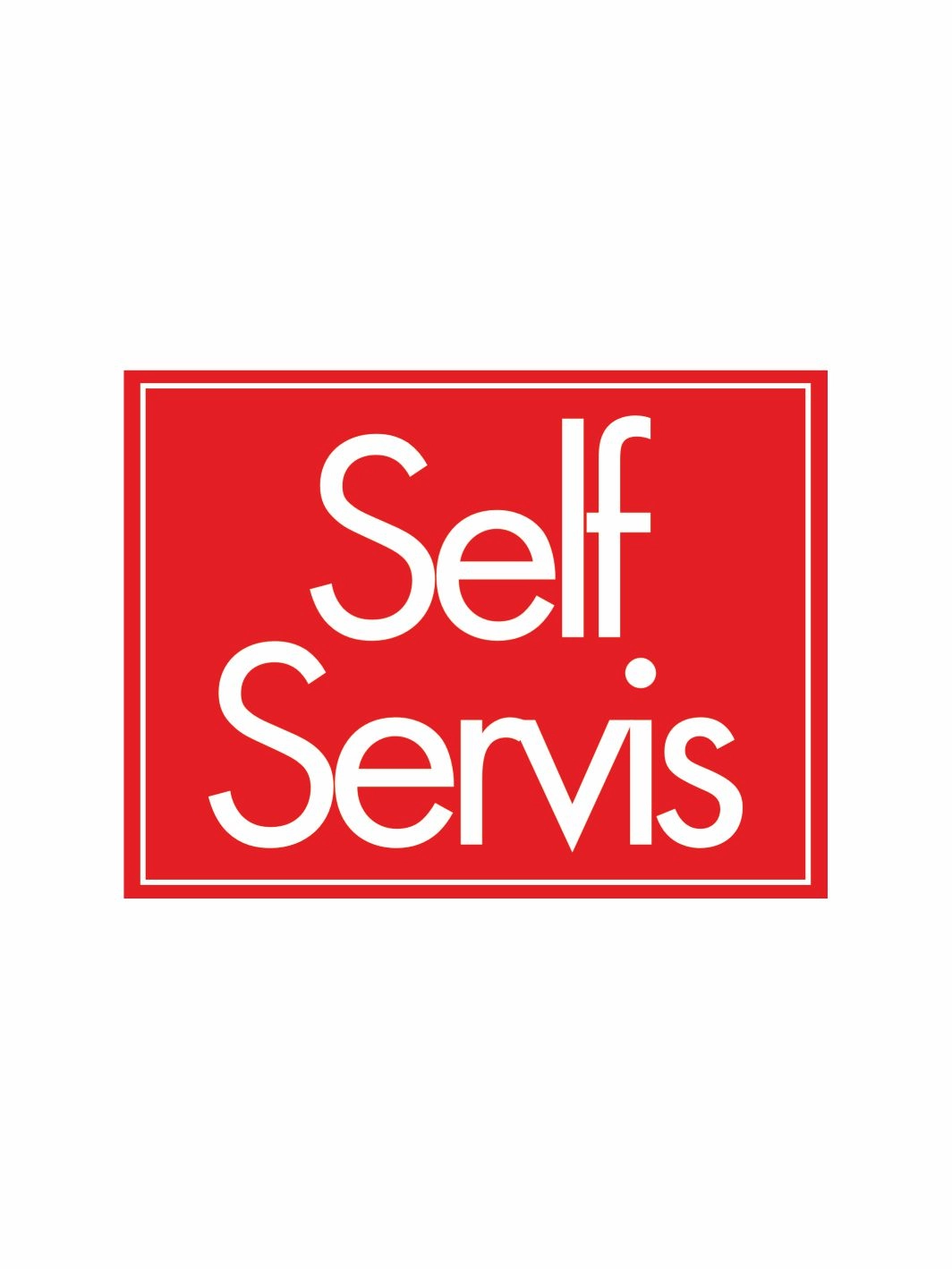 Self Servis Uyarı Levhası 