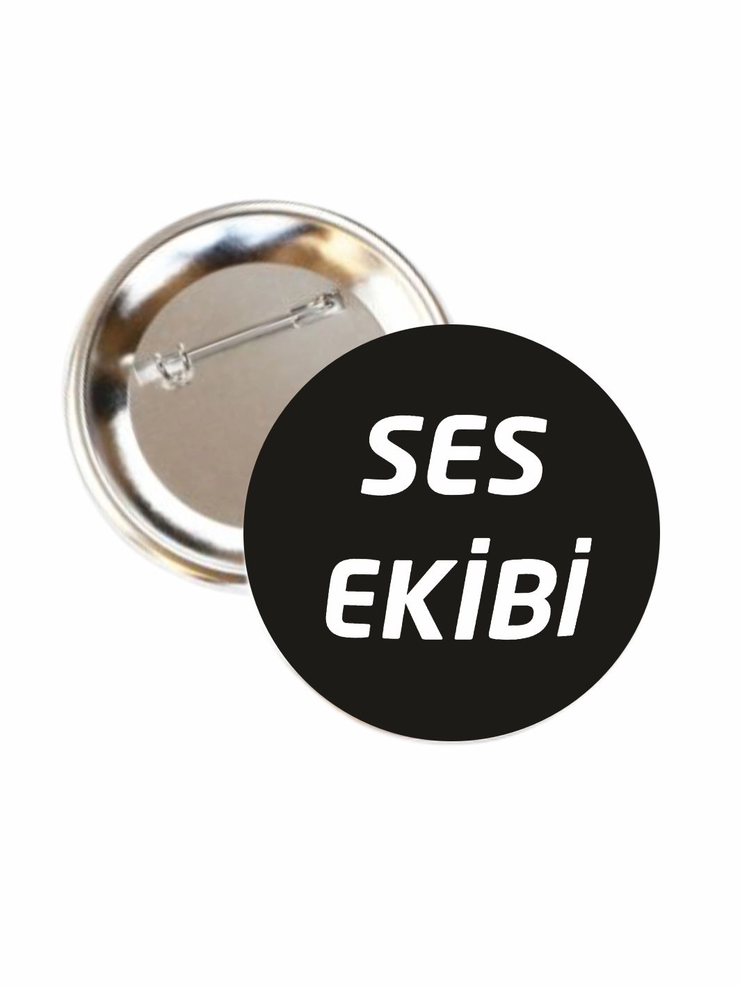 Ses Ekibi Buton Rozet 58mm İğneli Personel Yaka Rozeti