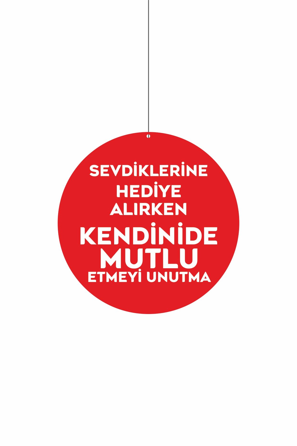 Sevdiklerine Hediye Al Mağaza Dönkartı Çift Yön Baskı