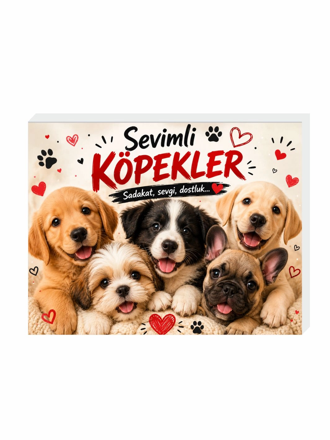 Sevimli Köpekler Tema Buzdolabı Süsü Magnet | Köpek Temalı Dekoratif Magnet