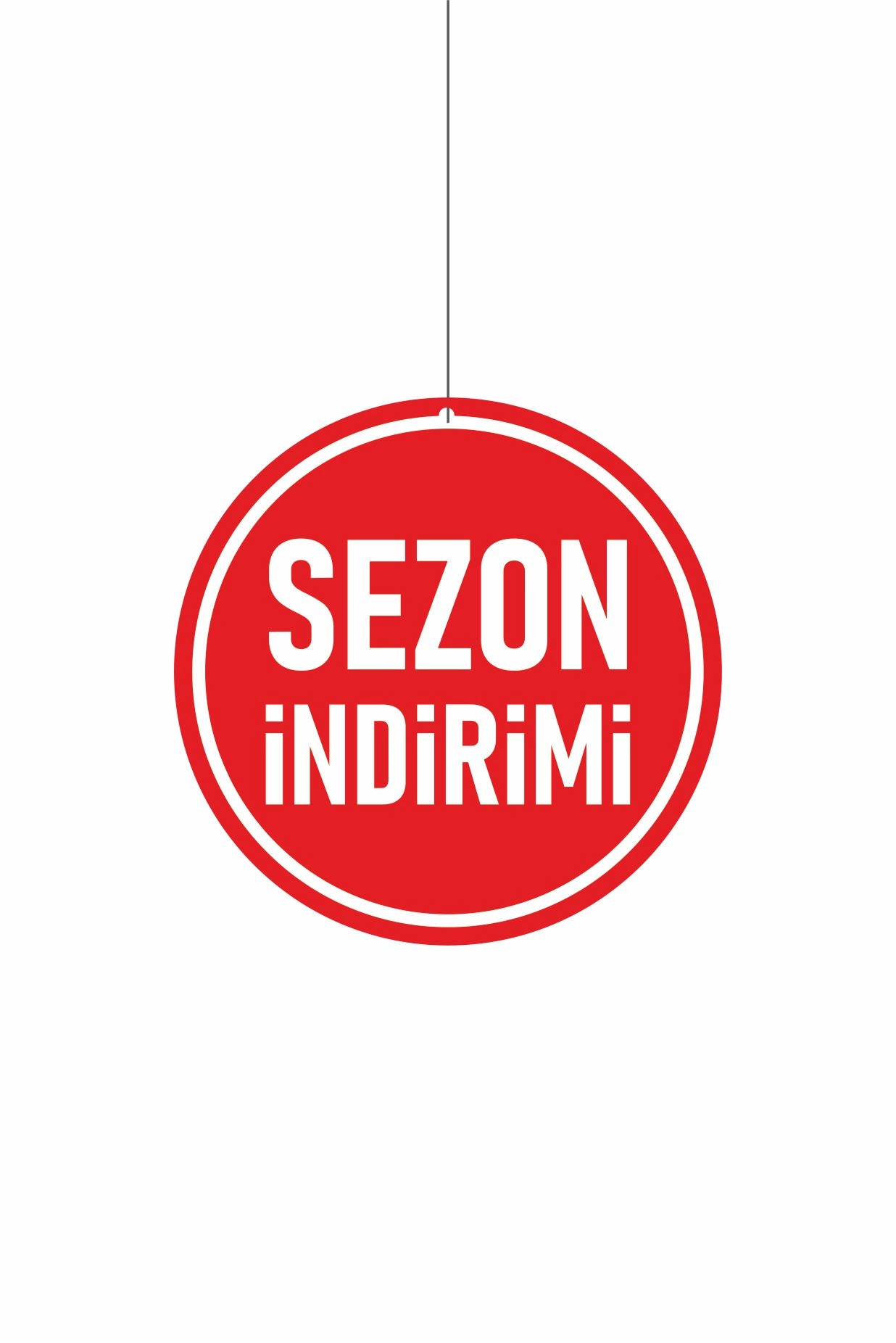Sezon İndirimi Mağaza Dönkart 30x30 Ebat Çift Yön Baskı