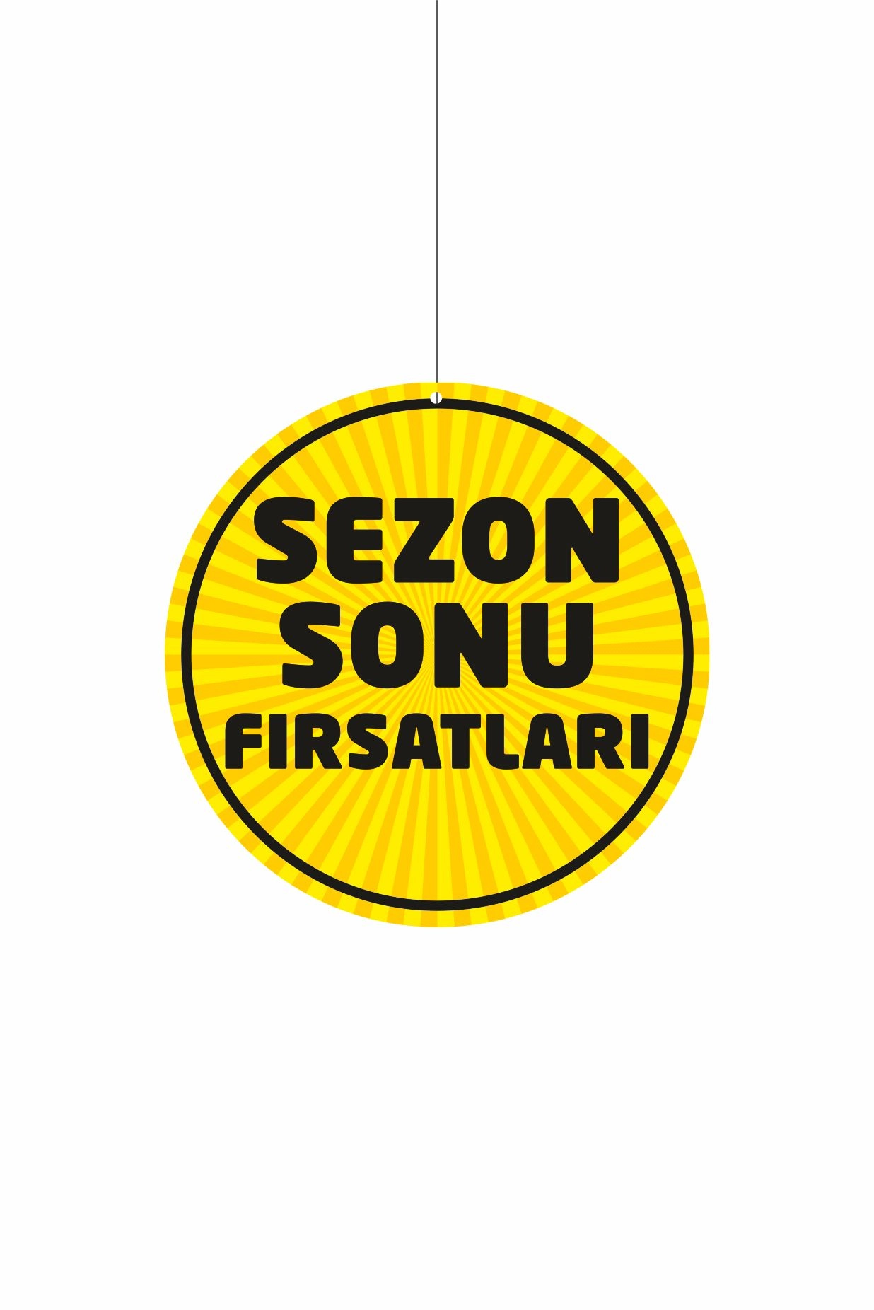 Sezon Sonu Fırsatları Mağaza Dönkartı Çift Yön Baskı