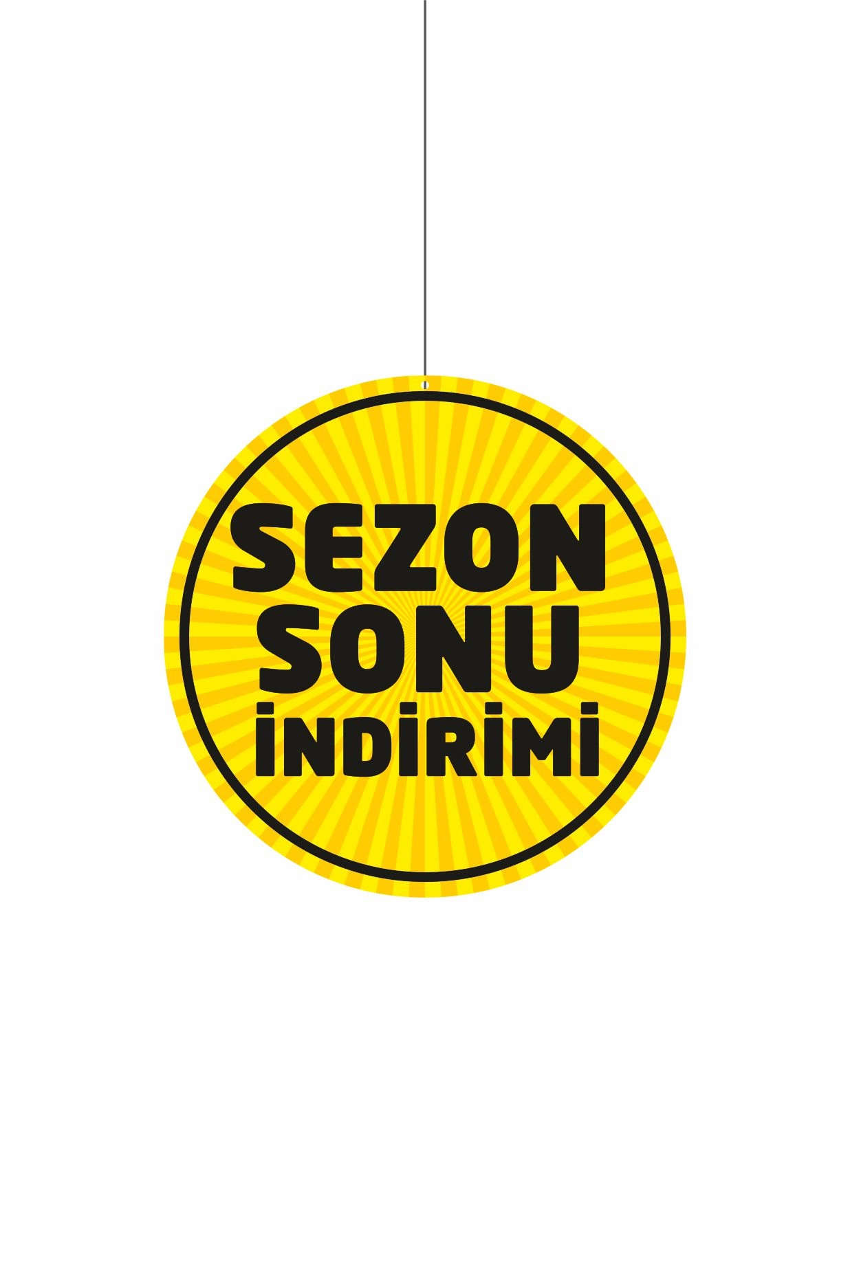 Sezon Sonu İndirimi Mağaza Dönkartı Çift Yön Baskı