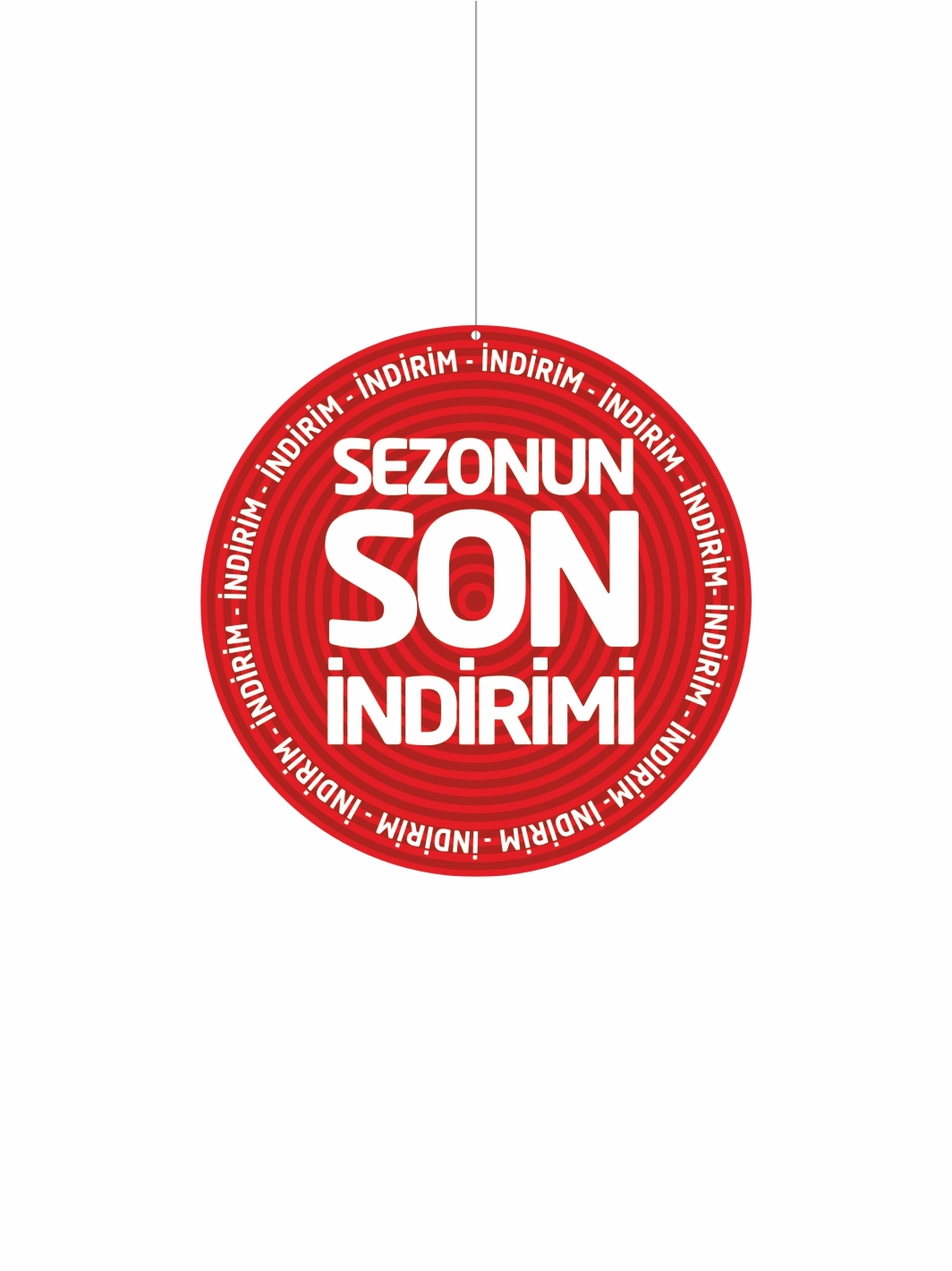 Sezonun Son İndirimi Mağaza Dönkart Çift Yön Baskı