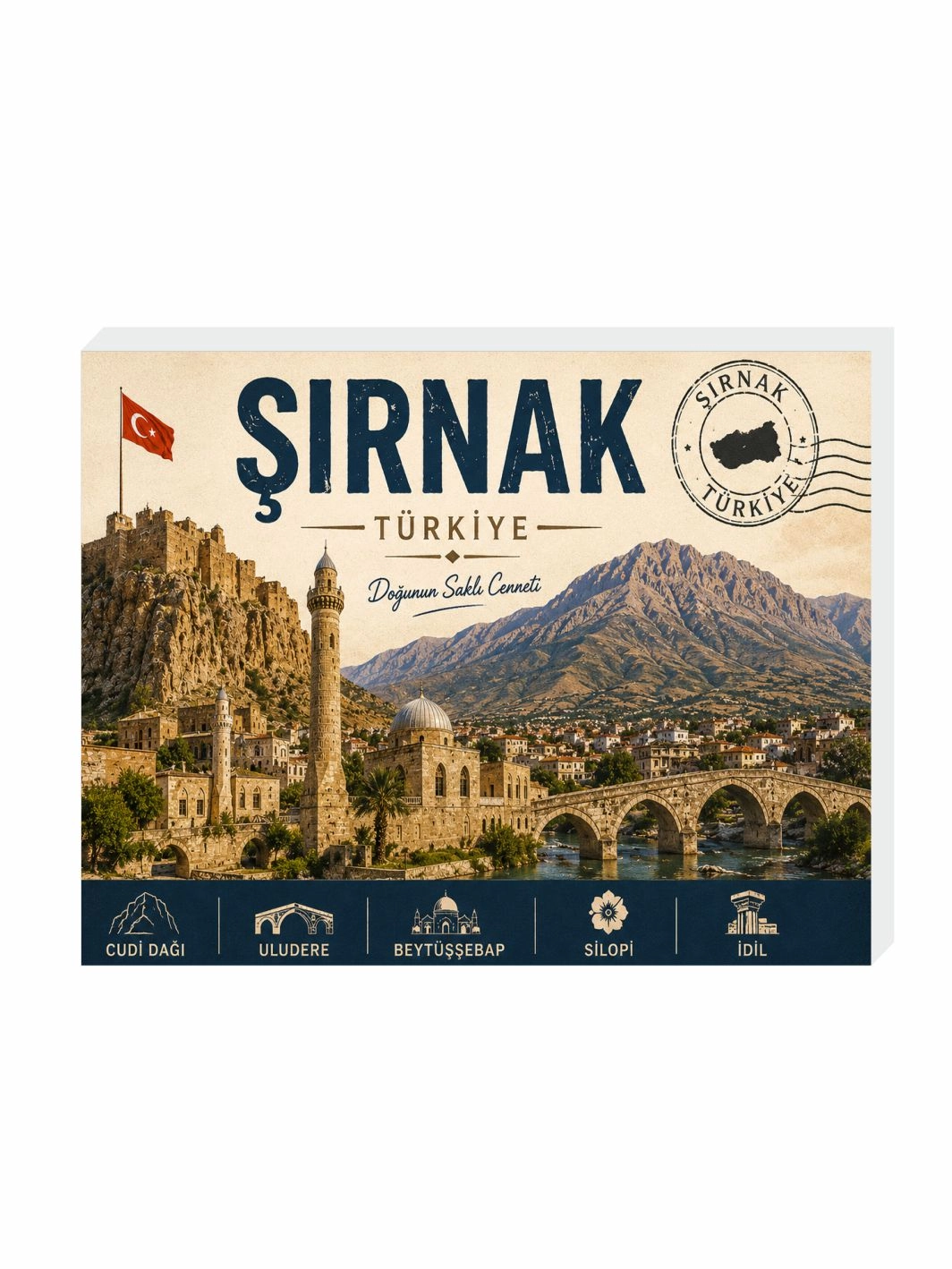 Şırnak Buzdolabı Süsü Magnet | Şehre Özel Hediyelik Magnet Modelleri