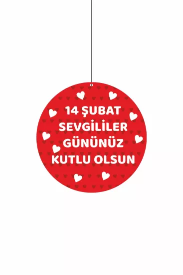 Zajabaskı 14 Şubat Sevgililer Günü Mağaza Dönkartı 30x30 cm Modelleri ve Fiyatları