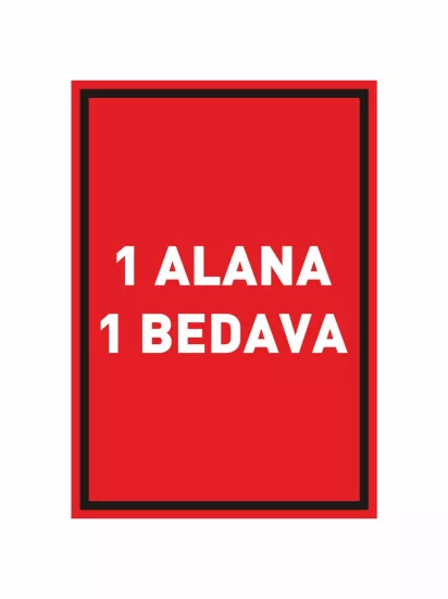 1 Alana 1 Bedava Mağaza Ayaklı Karşılama Panosu | Zajabaskı