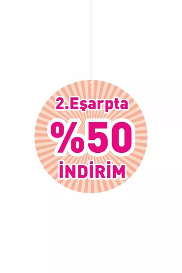 Zajabaskı 2. Eşarpta %50 İndirim Mağaza Dönkartı Modelleri ve Fiyatları