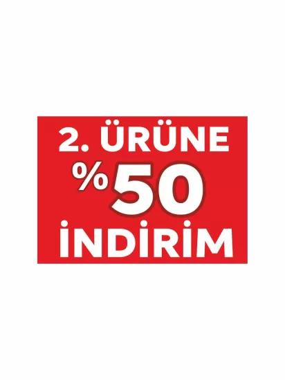 2. Ürüne %50 İndirim Mağaza Kampanya Afişi Modelleri ve Fiyatları | Branda Vinil Baskı Zajabaski