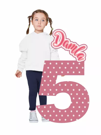 5 Yaş Kız Çocuk Resimli Doğum Günü Karşılama Panosu Modelleri ve Fiyatları | Zajabaski