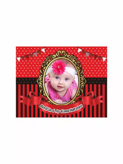 6 Ay Bebek Kına Hatırası Magnet Kırmızı Siyah Konsept Modelleri ve Fiyatları | Zajabaski.com Online Shop