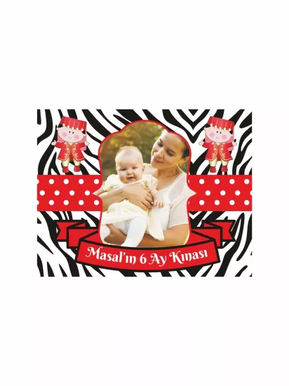 6 Ay Bebek Kınası Magnet Bindallı Bebekler Zebra Zemin Tema Modelleri ve Fiyatları | Zajabaski.com
