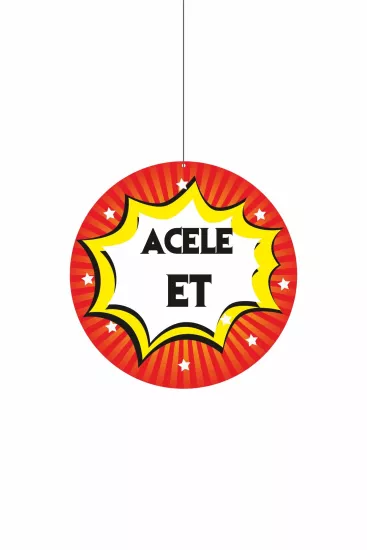Zajabaskı Acele Et Yazılı Mağaza Dönkartı 30x30 cm Çift Yön Baskı Modelleri ve Fiyatları