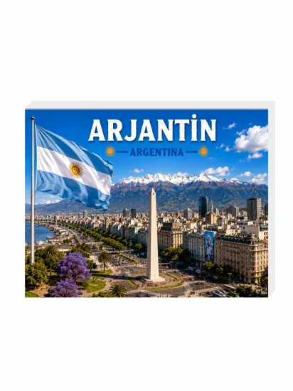 Arjantin Buzdolabı Magnet Süsü 9x7 cm | Arjantin Hatıra Magneti | ZajaBaskı