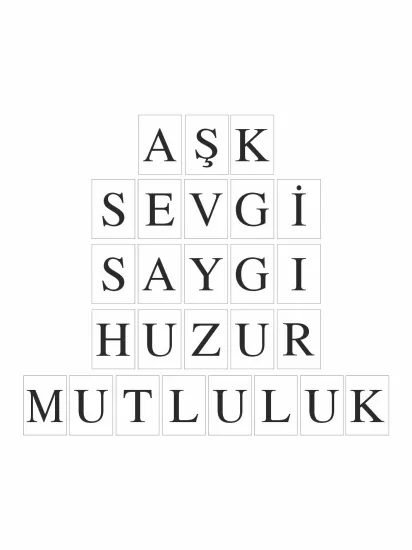 Aşk Sevgi Saygı Huzur Mutluluk Nikah Hatırası Flama Banner Modelleri ve Fiyatları | Zajabaski.com