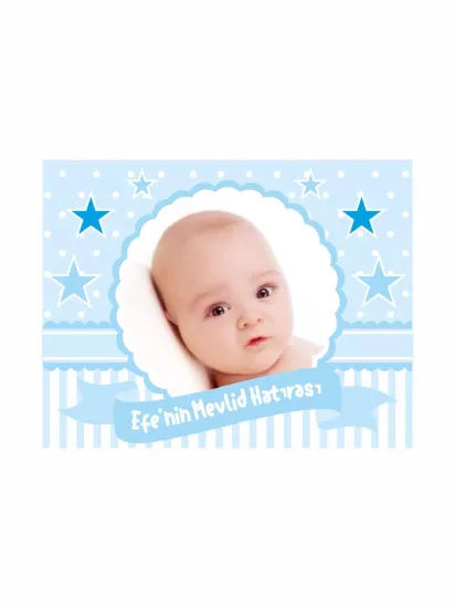 Zajabaskı Bebek Mevlid Magnet Mavi Yıldızlı Oval Çerçeveli Erkek Bebek Magnet Modelleri ve Fiyatları